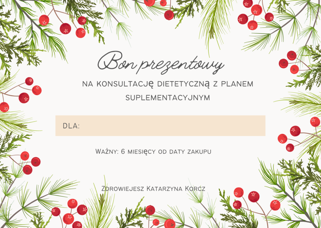 Red and Green Floral Christmas Gift Certificate