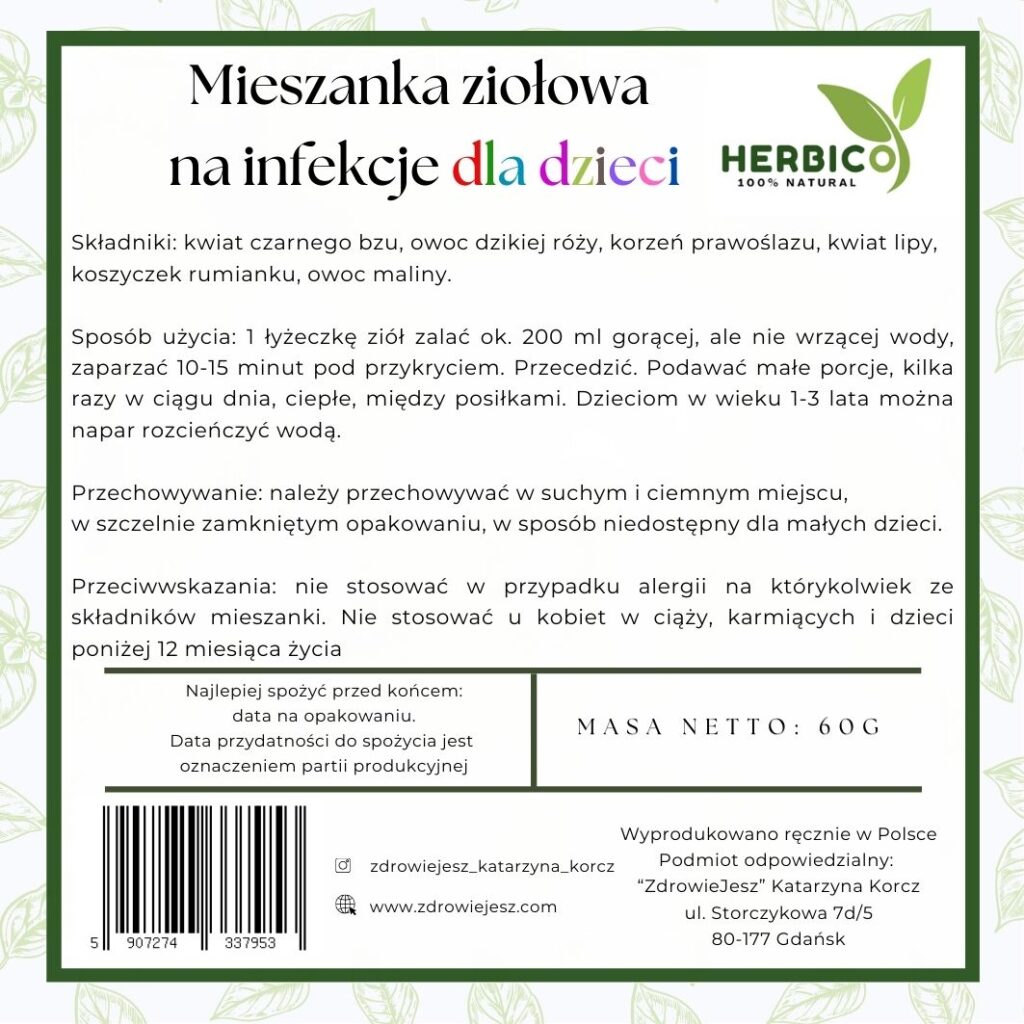 etykieta infekcje dzieci